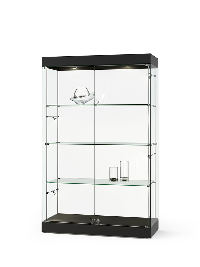 Standvitrine Ganzglas mit Deckel Standvitrine Ganzglas mit Deckel