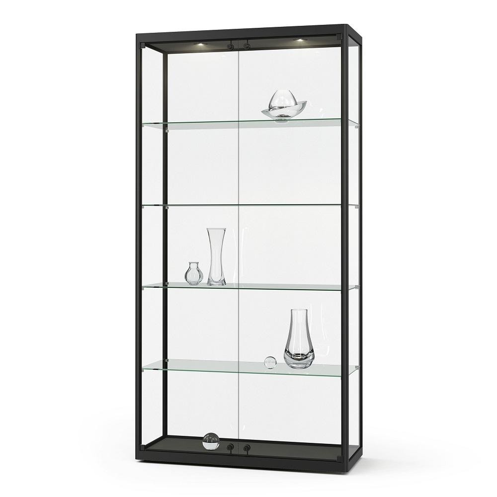 Glasvitrinen - schwarz Glasvitrinen - schwarz